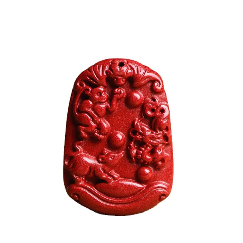 shinzue Crystal Ore Gold Sand Zodiac Pendant High Content Guardian