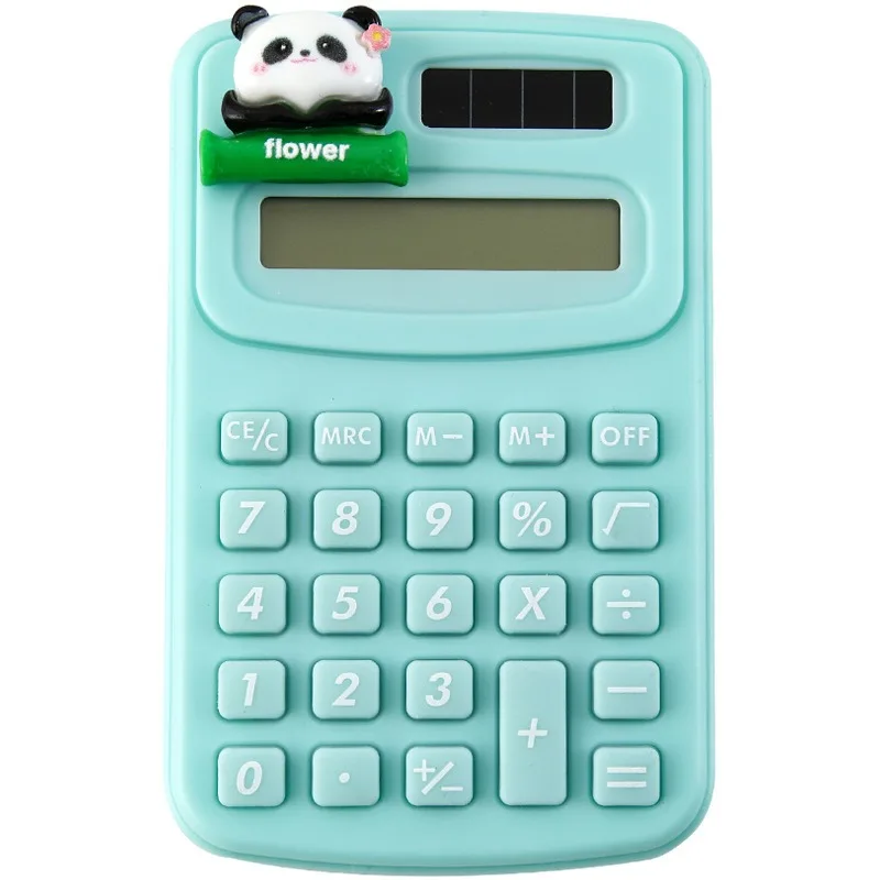Cute Panda Mini Calculator Compact and Portable Student Office Small Calculator Student Supplies Arithmetic Device Wholesale
