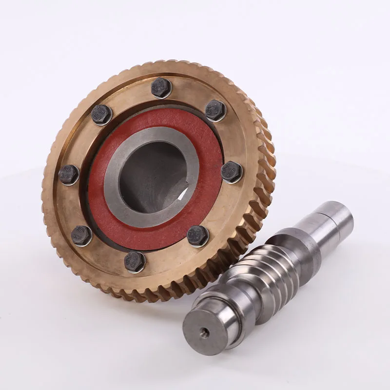 Precision Double Lead  Worm Non-standard Custom brass  Worm Gear And Worm shaft