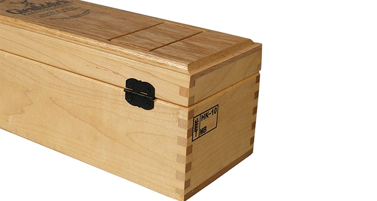 custom logo Wood color flip silk print luxury single bottle packaging corrugated box case gift wood wine box