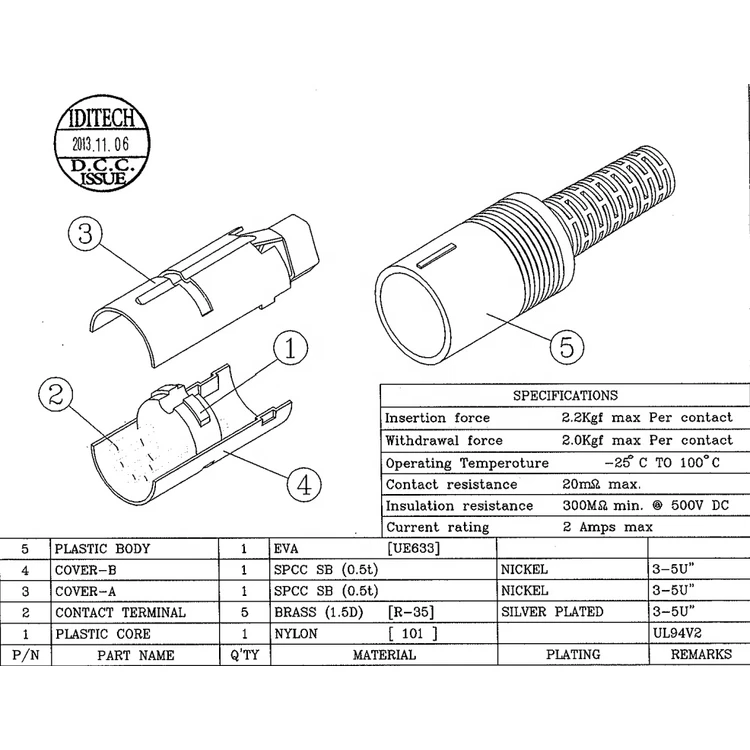 High Quality hot Selling audio plug circular male connector 8 pin din male connector