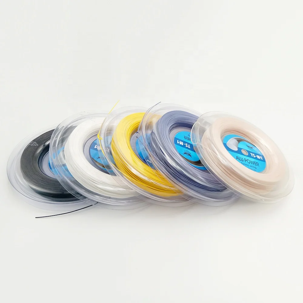 New Arrival Fresh Material LOGO Customized 1.25 200m Reel Power Smooth Polyester Tennis String