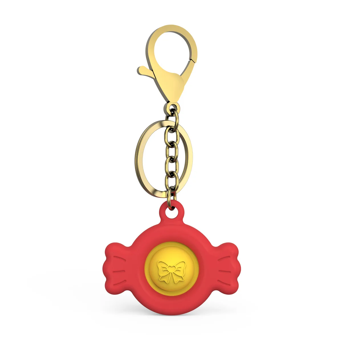 
Wholesale Price Push Bubble Keychain Simple Stress Relief Key Ring Fidget Hand Toys Handheld Mini Fidget Toy 