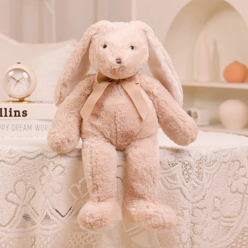 OEM popular baby cuddle long ear plush rabbit toys stuffed animal bunny doll