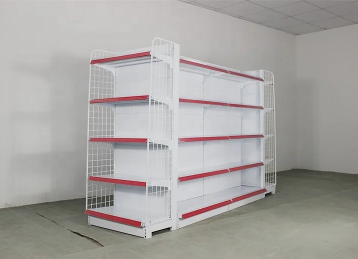 popular product simple style  White Supermarket Shelves Gondola Shelving shelving heavy duty metal storage shelves&unit