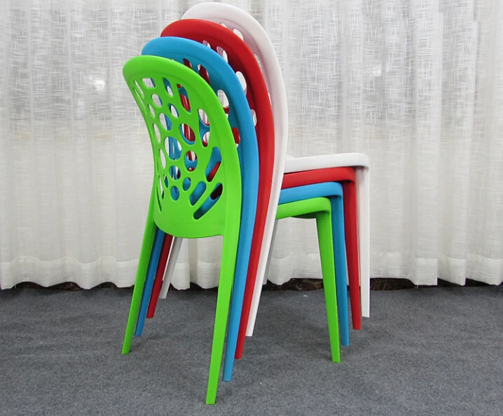 High - quality low - price manufacturers wholesale wedding banquet activities plastic chair can be stacked hole hole chair