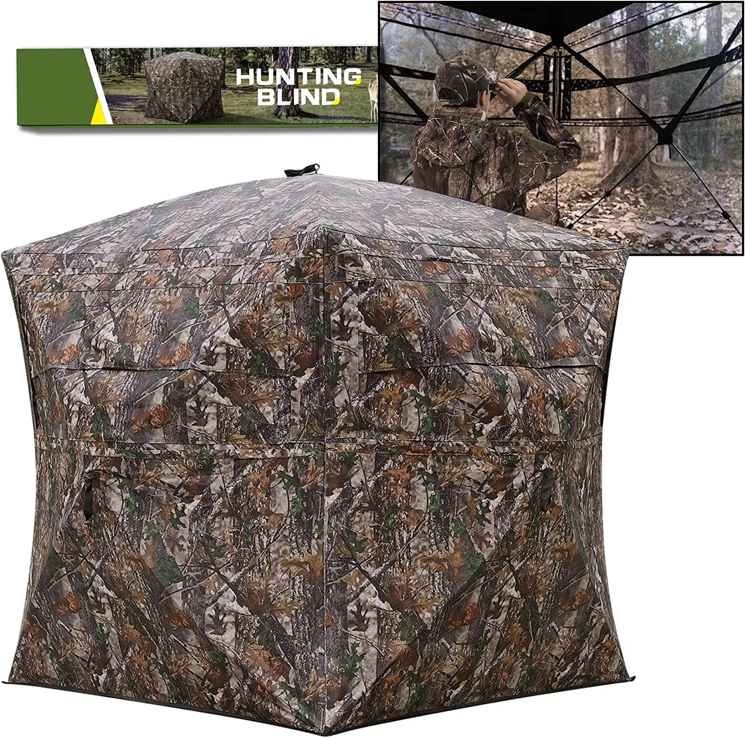Pop up Hunting Blind 3 Person 270 Degree Hunting Tent