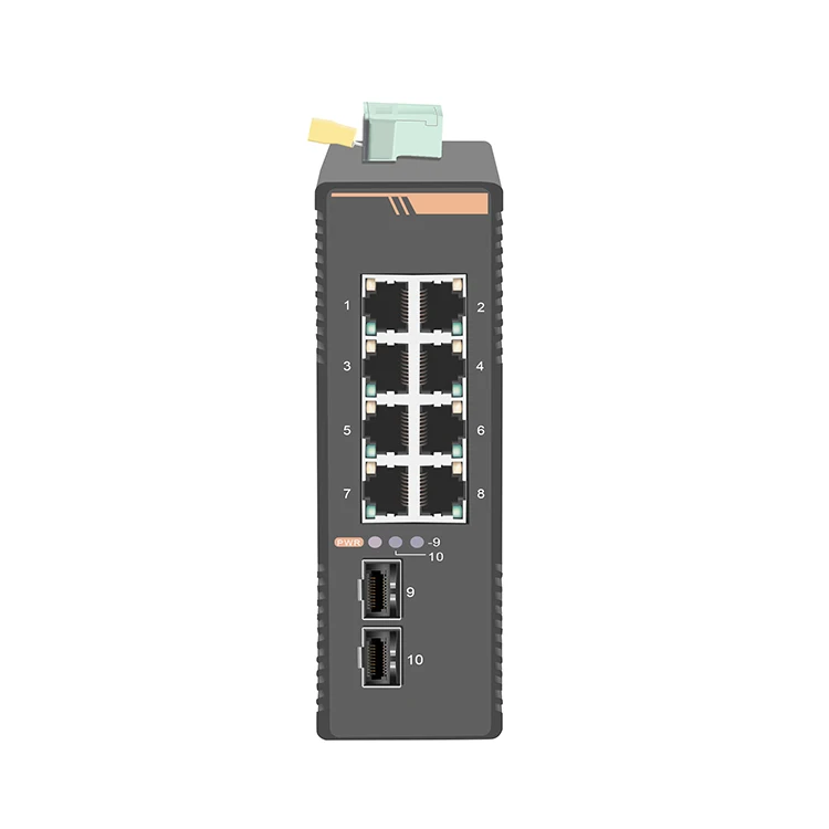 12VDC вход 24VDC Вход Промышленный 8-портовый Ethernet-коммутатор питания через