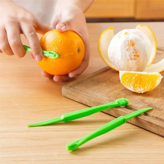 Orange Peelers Plastic Easy Slicer Cutter Orange Citrus Peeler Kitchen Tool