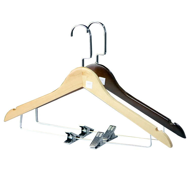 wholesale custom logo  wooden frame hanger personalized for pants