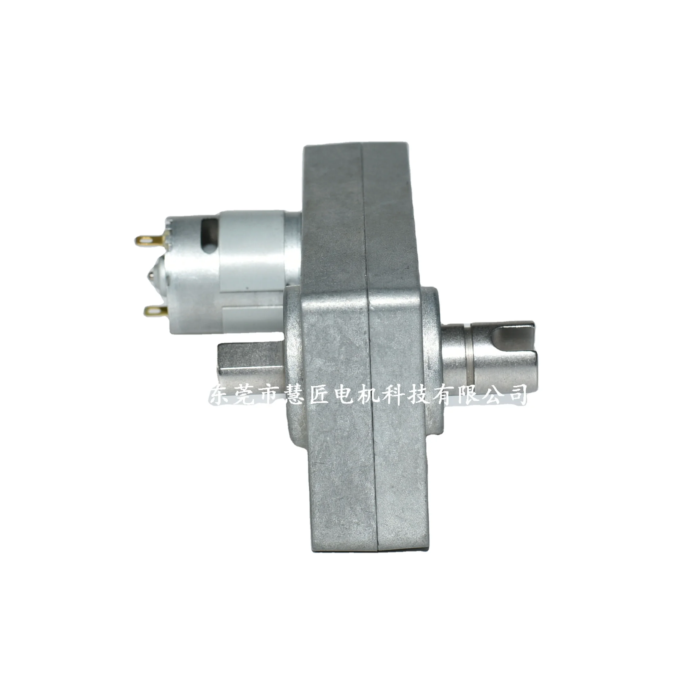 Rectangular brush DC gearbox motor