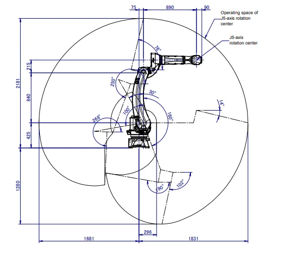 Precision Intelligent Automatic Industrial Manipulator Fanuc M20i|D Welding Packing Painting Robotic Arm