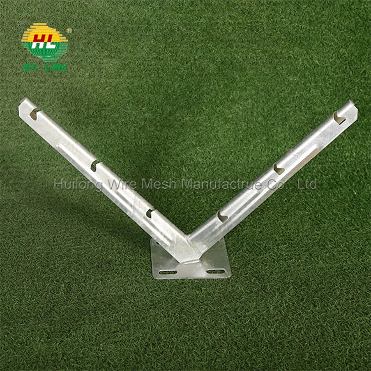 Price Barbed Wire Double Razor Tape Brackets For Concrete And Brick Fences With Reinforced Barbed