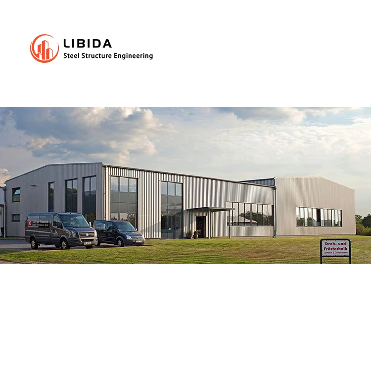 Large Span Durable Prefabricated Steel Structure Custom Design Warehouse Workshop Apartment Office Building with Free Drawing