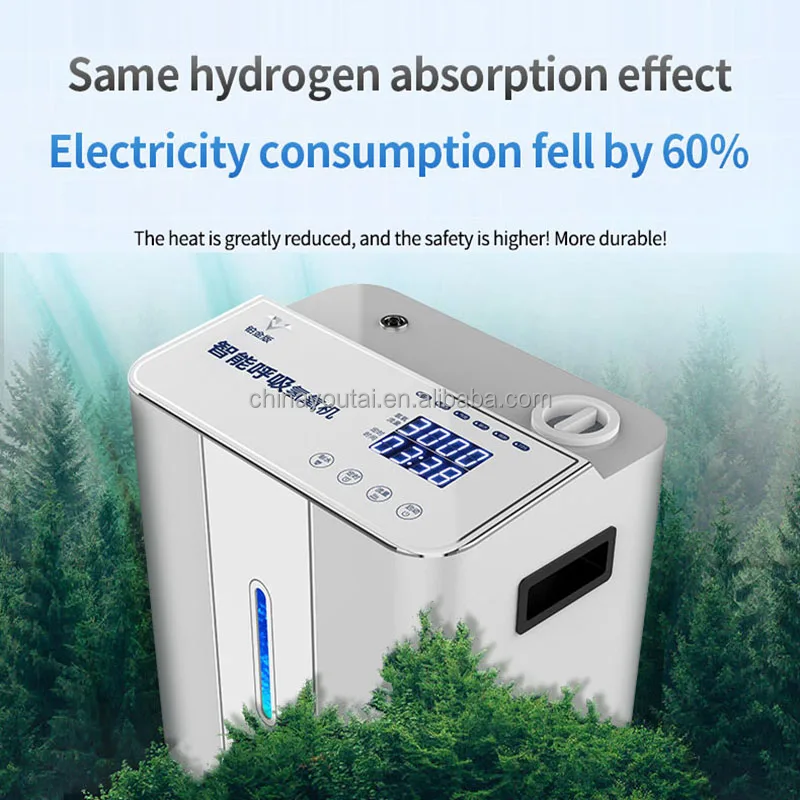 2024 New Design Household Hydrogen Generator High Purity 99.99% Hydrogenoxygen Generator Machine 3000ml/Min