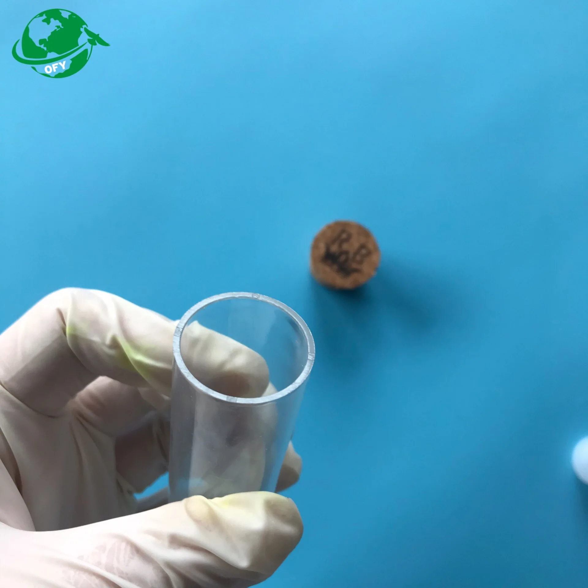 Plastic or glass culture tubes 25 x 150 mm round bottom glass test tube for packaging