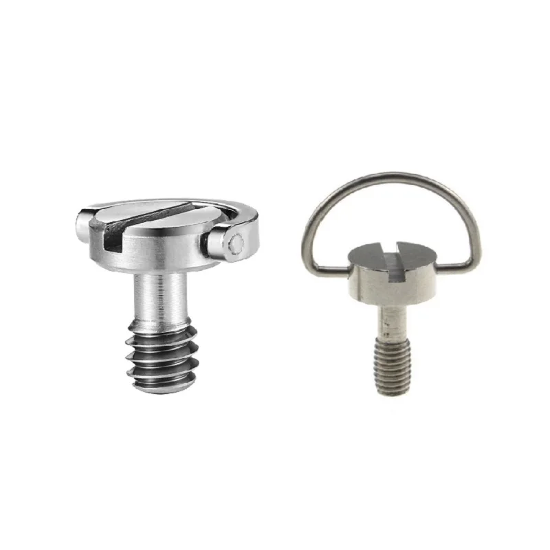 high quality 1/4 Inch,  and 3/8 Inch Threaded D-Ring Adapter Mount Camera Screws C ring mini camera mounting screws/