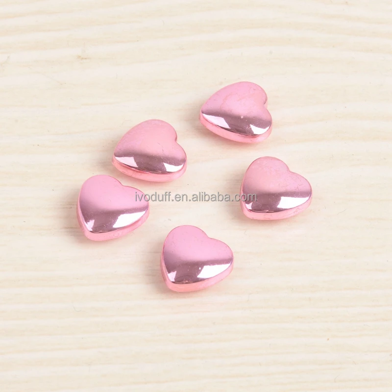 Various Color 10mm Metal Heart Shape Handbag Garment Leather Screw Rivet Stud