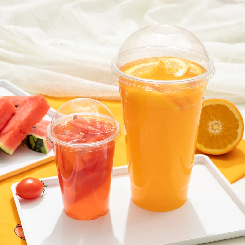 10 12 16 20 24 32 Oz Custom Printed Disposable Cups clear Plastic Cups