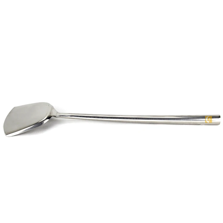 Hotel restaurant kitchenware long handle stainless steel chef shovel for wholesale