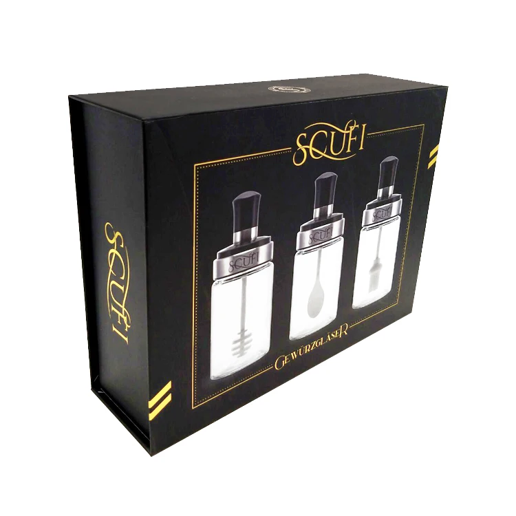 Custom Logo Wholesale Empty Retail Apothecary jar packing box Sauce Seasonings Condiments Bottle Hot Sauce Packaging Box