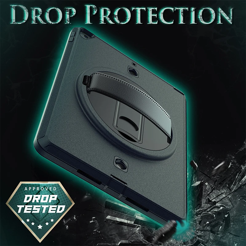 For Amazon Fire hd 8 Shockproof Rugged Case With Screen Protector Shoulder Strap For Amazon Kindle Fire HD8 Plus 2020