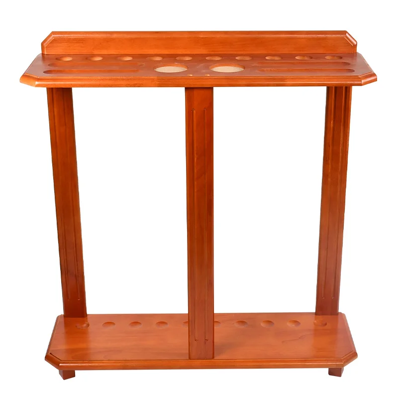 High-grade Solid Hardwood 10 hole Standing Billiard Cue Rack Luxury  Pool Stick Cue Rack Billiard Table Accessories TP-BA1028