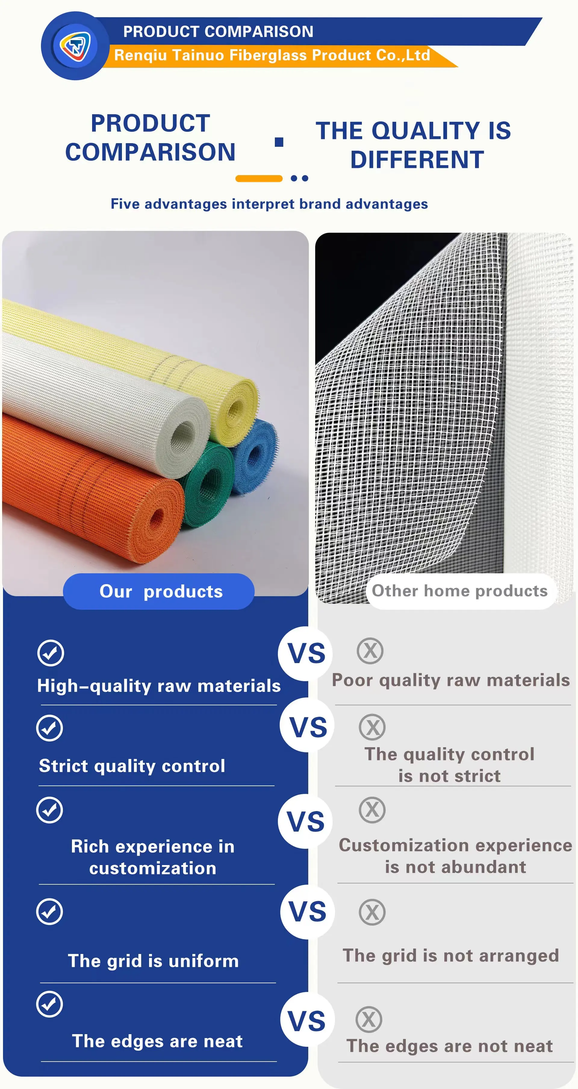 Construction Reinforcing 90gsm 10x10mm fiberglass mesh plaster for building