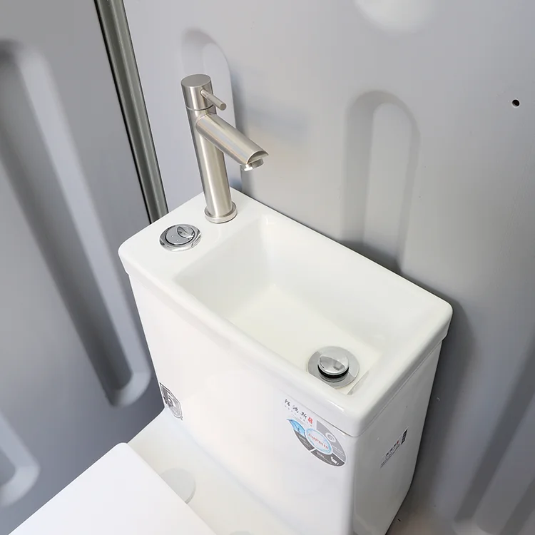 double layer mobile prefab bathroom wc outdoor shower with toilet portable toilet and shower room porta potty outdoor toilet