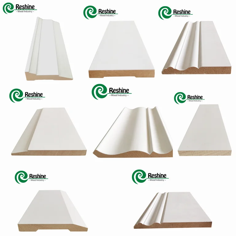 MDF Primed Wood Moulding Indoor Decorative Moulding Trim Board