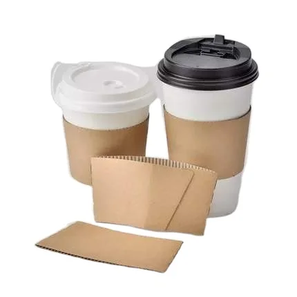 Hot Sale Paper Sleeve For Paper Cups Custom Sleeve With Logo cup with lid