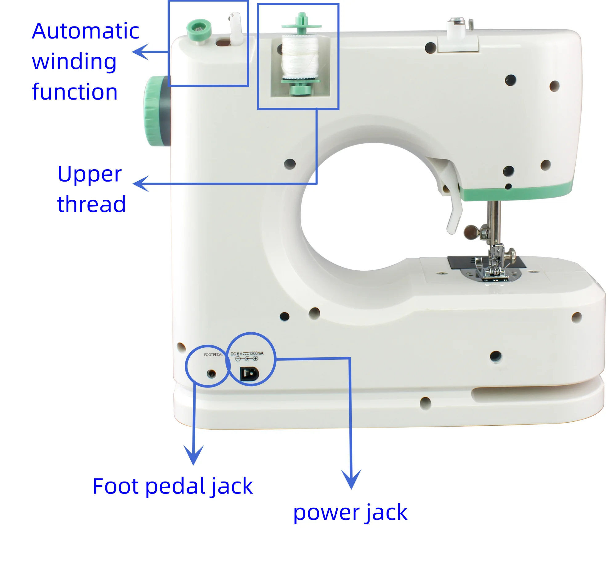 VOF new small household machine sewing domestic manual portable hand maquina de coser overlock mini sewing machine