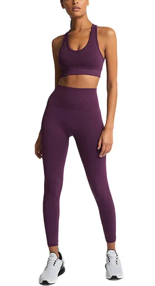 Лидер продаж, Новый Бесшовный высокоэластичный спортивный жилет, комплект для йоги