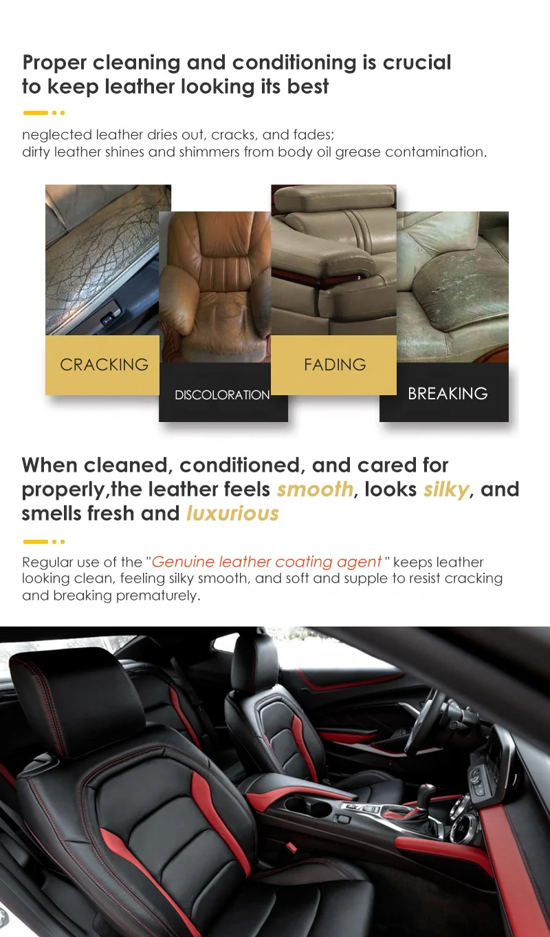 Turllin Factory Customized Auto Care Products Highly Protective Automotive Leather Care Car Leather Coating