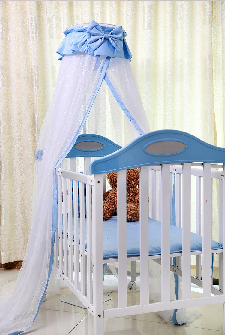 Baby Infant Bedding Mesh Crib Netting Summer Portable Baby Mosquito Insect Cradle Net Folding Baby Bed Crib Mosquito Net