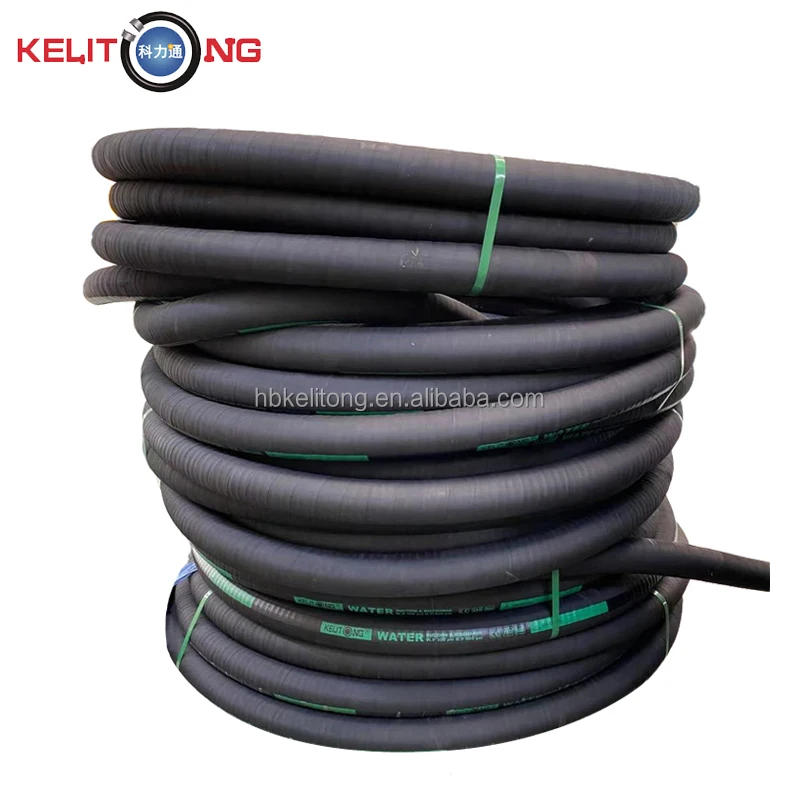 Heavy duty Water Suction Discharge Hose Black Durable Air Suction Rubber Hose