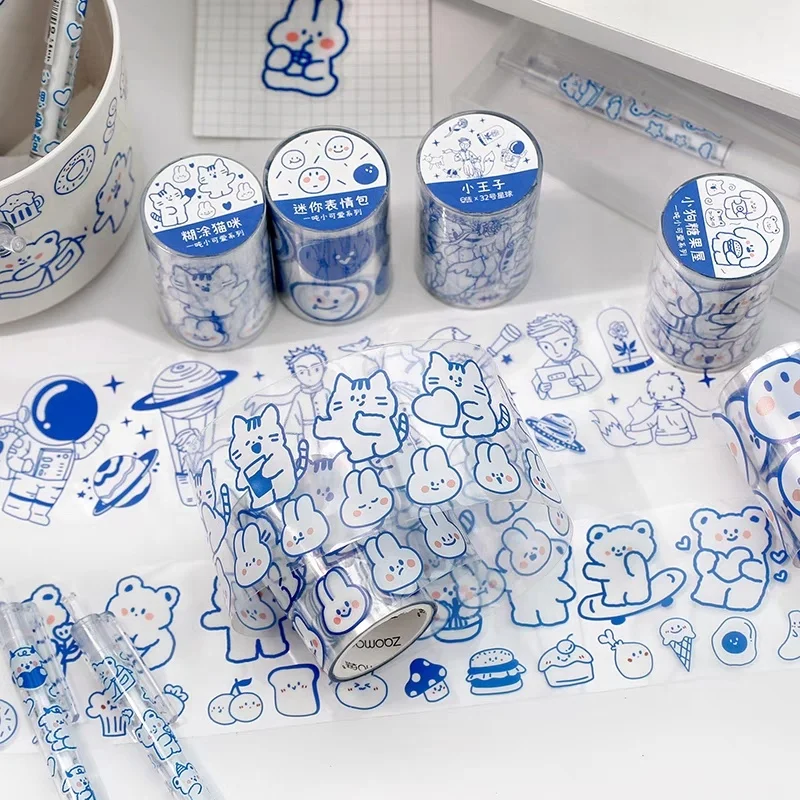 Westar Wholesale Custom Printed Personalized Design Kawaii Cute Japanese Masking Paper Tape Set Decoration Washi Tape