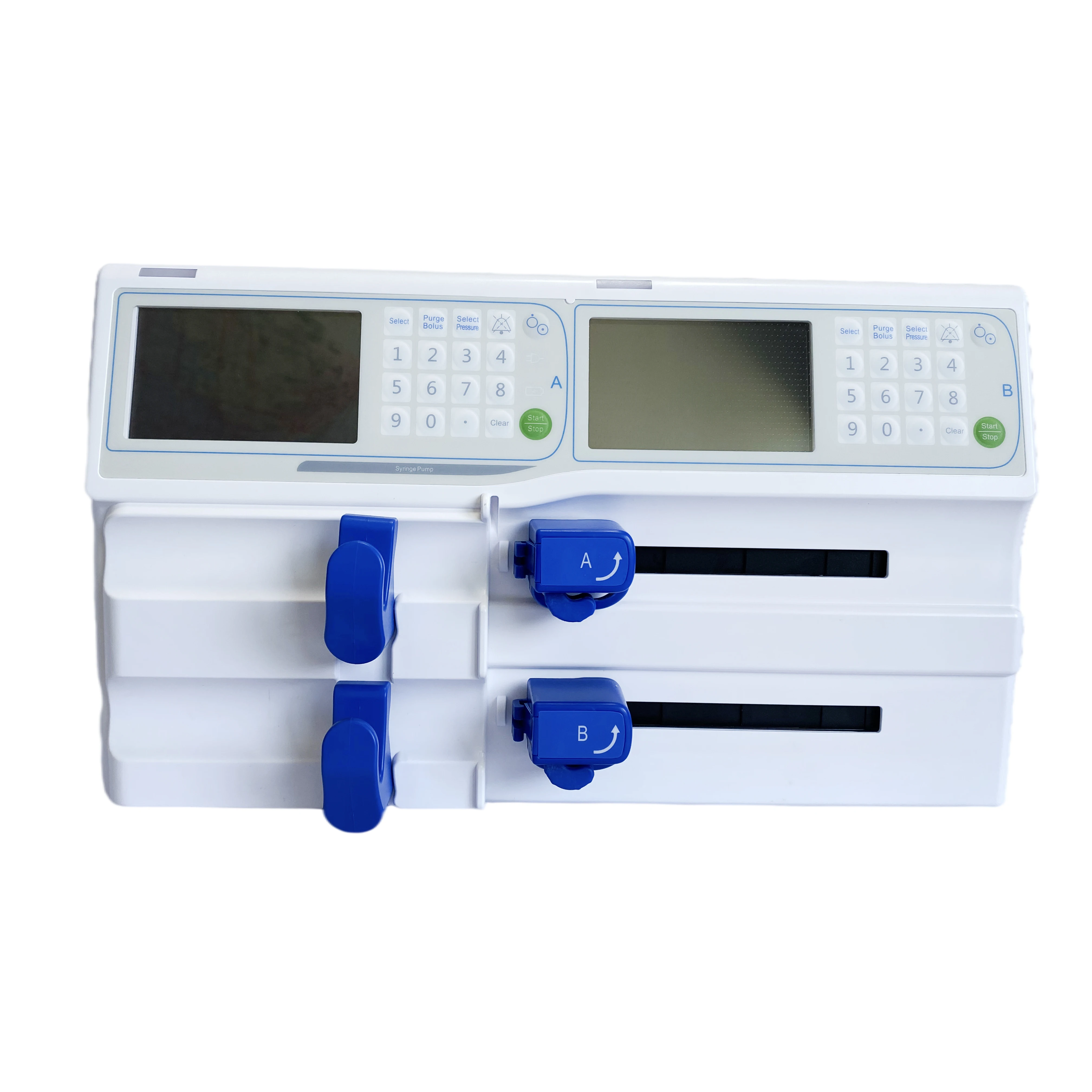 Iv syringe pump peristaltic fa523 double channel syringe pump