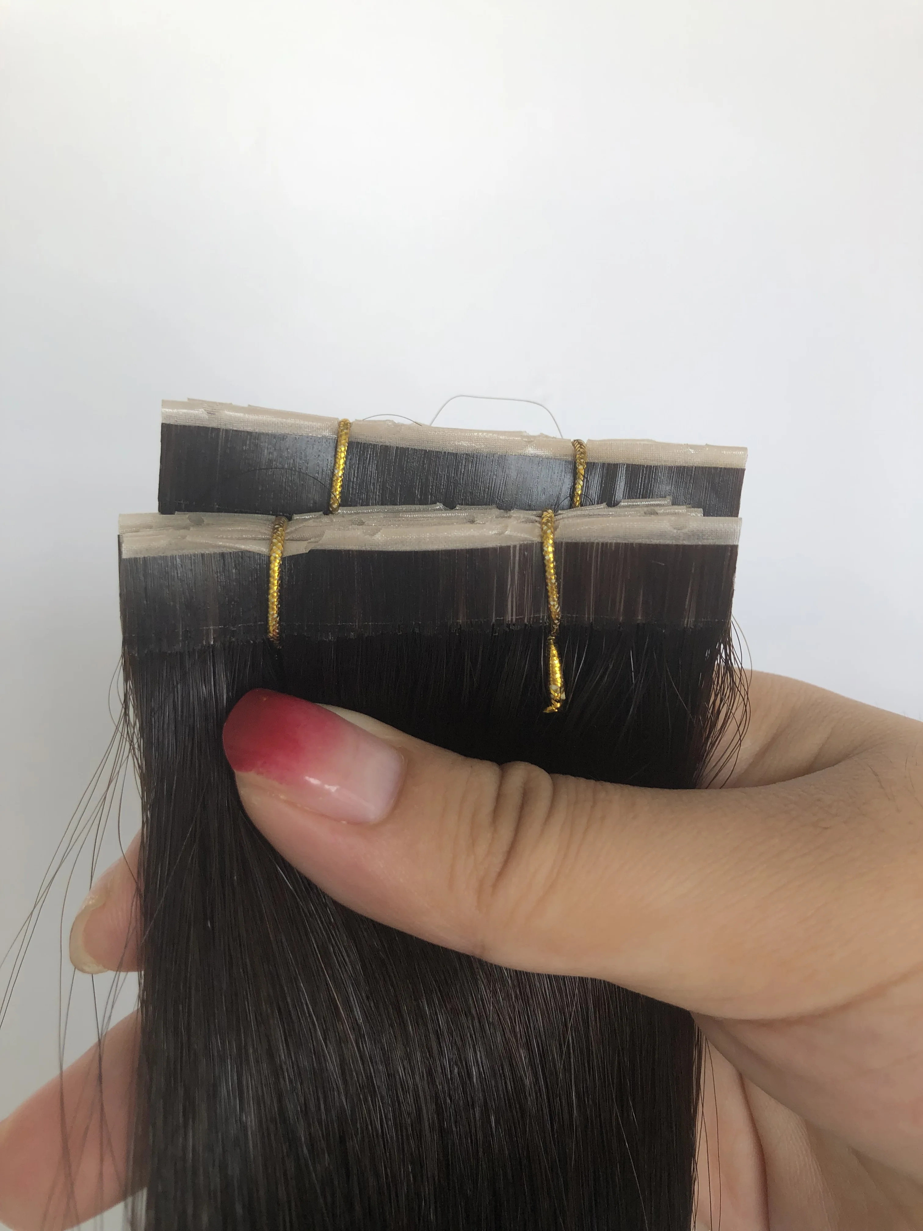 New arrival double sided tape twin tape hair extension, 100% virgin cuticle aligned human hair