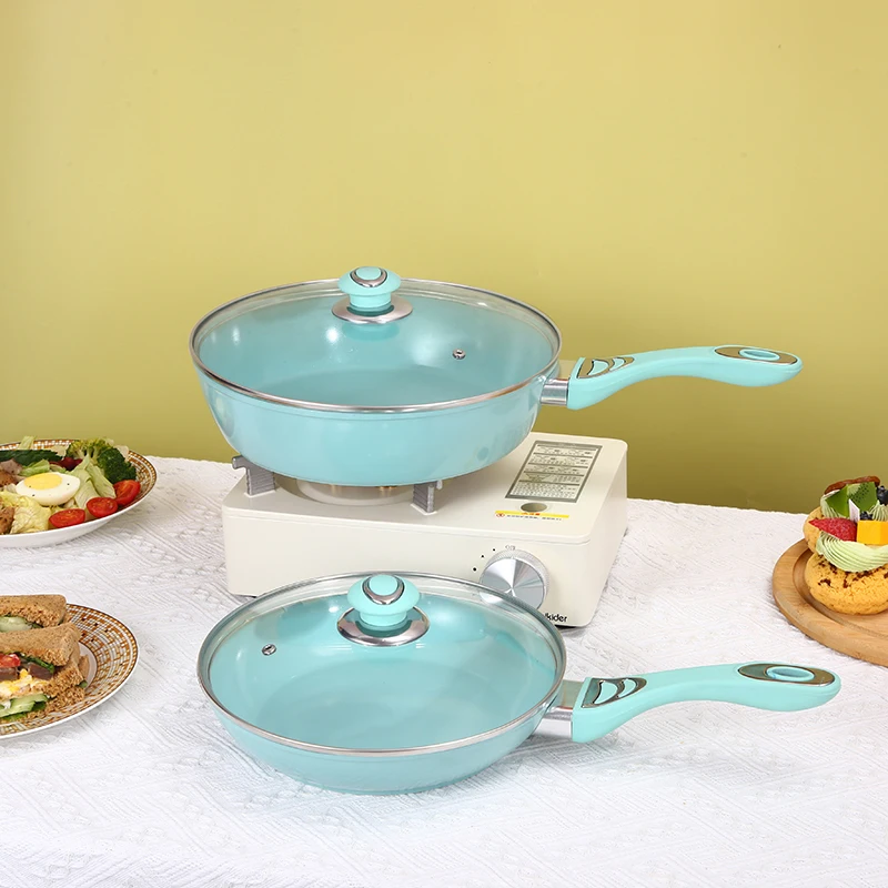 kitchen pans cooking pot cookware sets Aluminum non stick Fried steak frying pan pans and pots