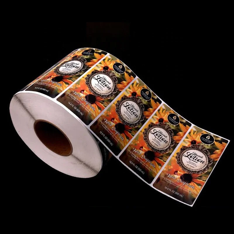 Custom Printing Food Bottle Plastic Jar Label Waterproof  Roll Stickers With Logo