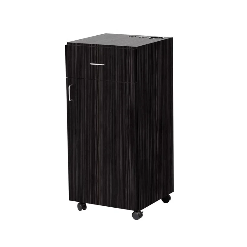 wholesale salon furniture Black hair stylist salon trolley beauty salon drawer trolley