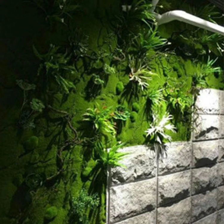 New design Artificial Hanging Faux Greenery Spanish Vines Garlands Potted Realistic Plants Moss Outdoor Indoor Decoration