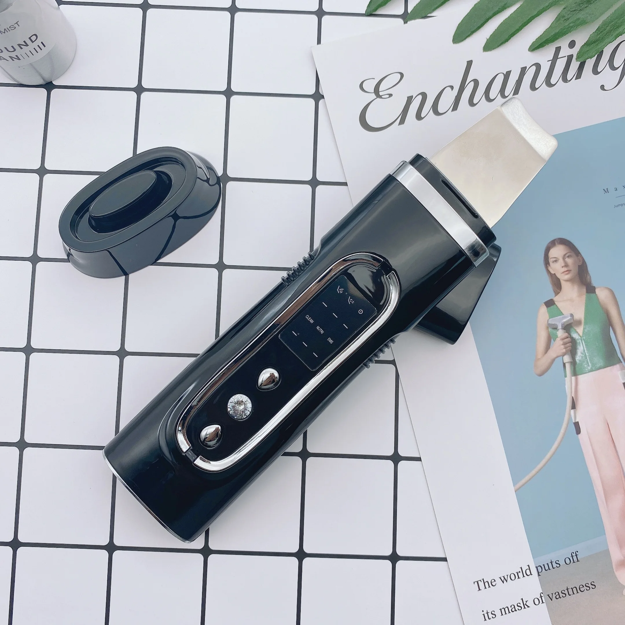 electric facial face cleaning portable ultrasonic spatula skin scraper scrubber