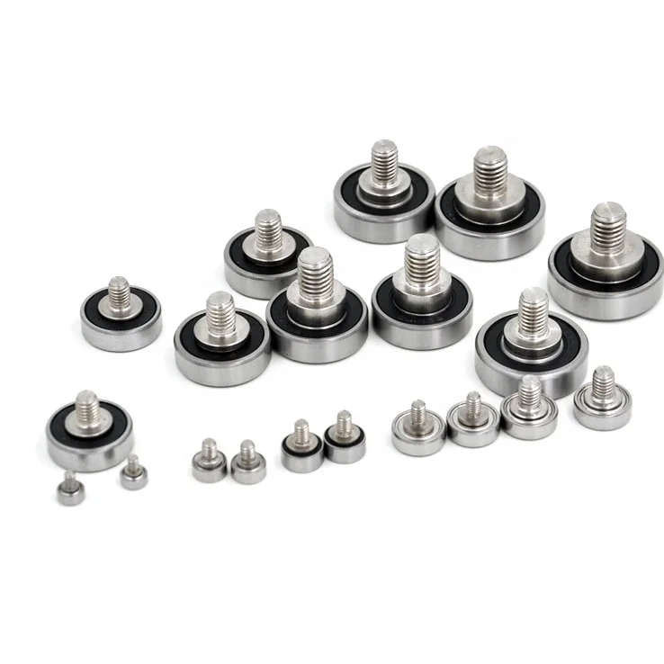 JS62310-4C1L5M4 Pulley Roller Bearing 304 Stainless Steel M4 Screw 10mm Ball Bearing Screw