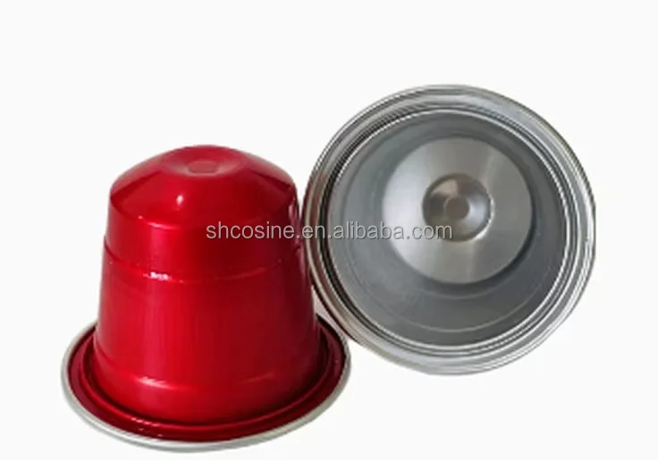 empty 37 mm Wholesale espresso coffee with aluminum foil Empty coffee capsule