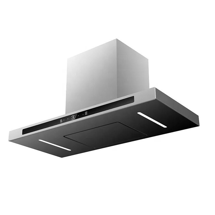 Household Kitchen Chimney Hood Wall Mounted Side Suction Smart Range Hood Cooker Extractor Hood