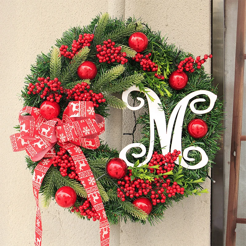 Hot selling Christmas Decorative Wreath Premium Density Flocking  PE Pink branches