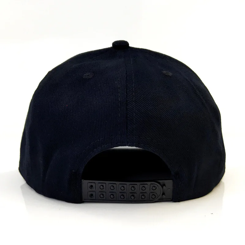 Adjustable Flat Hip Hop Hats Plain 6 Panel Men Private Label Custom black Snapback Cap Hats