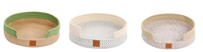 Pure Cotton Yarn Woven Pet Bed Claw Grinding Mat Cool Breathable Pet House Pet Supplies